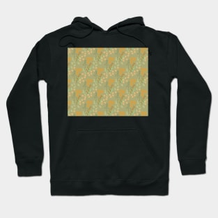 Hare hiding in autumn garden, muted autumn colors Hoodie